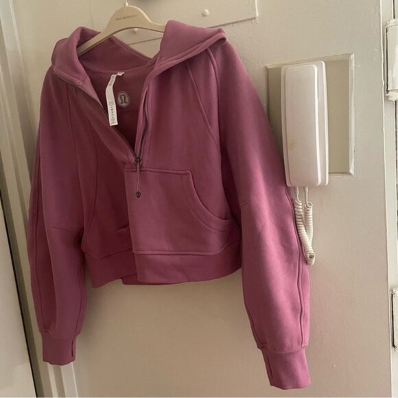Lululemon Scuba Oversized Funnel-Neck Half Zip in Velvet Dust Size XS/S - Picture 12 of 12